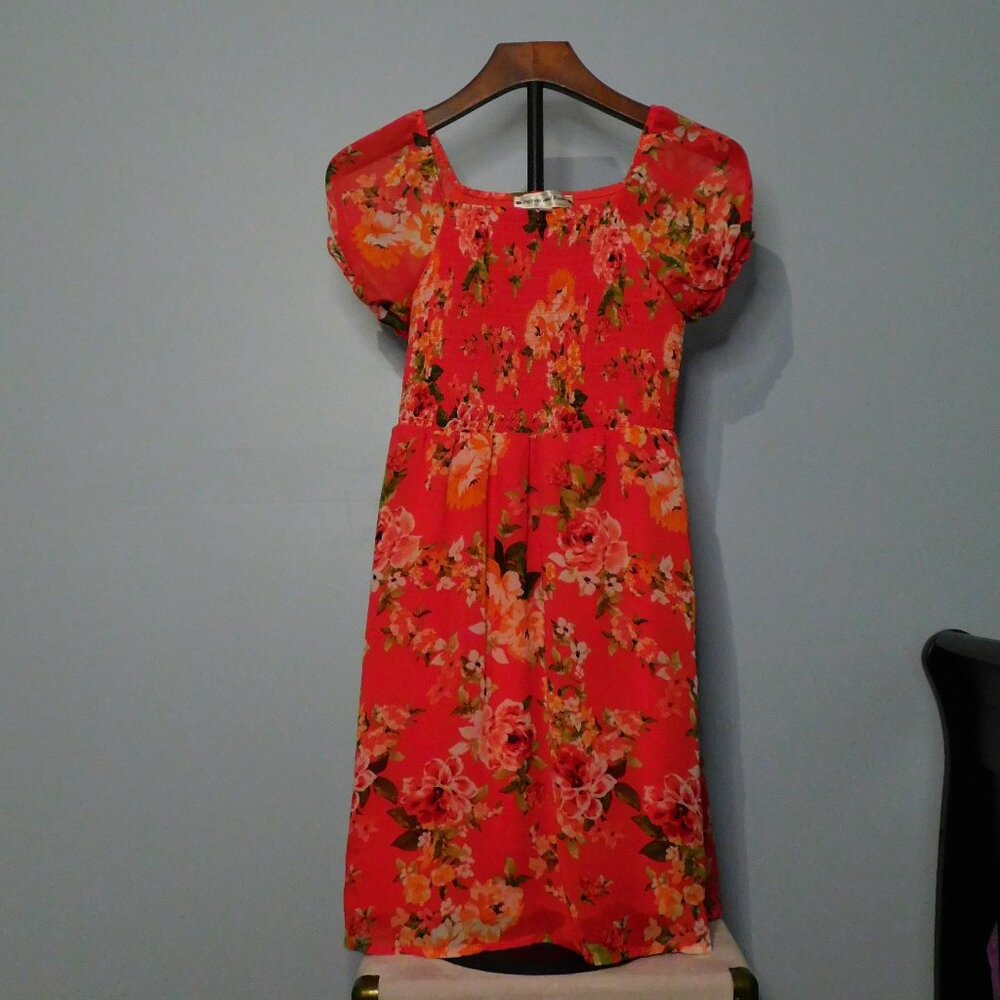 Poppies and Roses Size 16 Floral Dress.